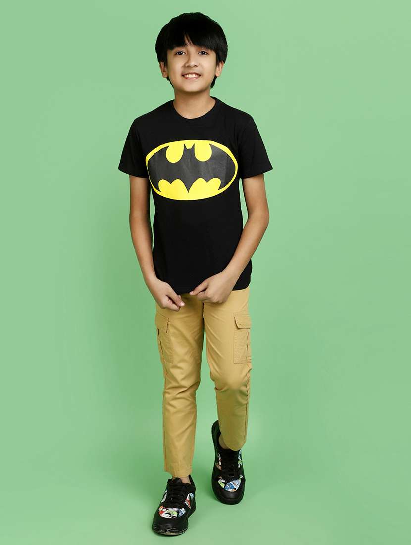 boys regular fit solid casual cargo - 21103203 -  Standard Image - 4