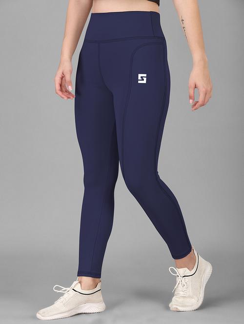 women solid high rise yoga pants  - 21103383 -  Standard Image - 0