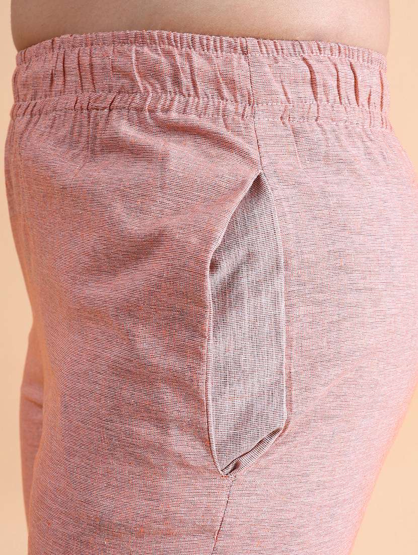 women high rise cotton blend capri  - 21103994 -  Standard Image - 4