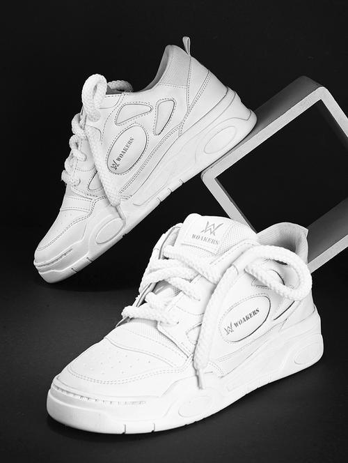 men solid lace up sneaker - 21104043 - Standard Image - 0