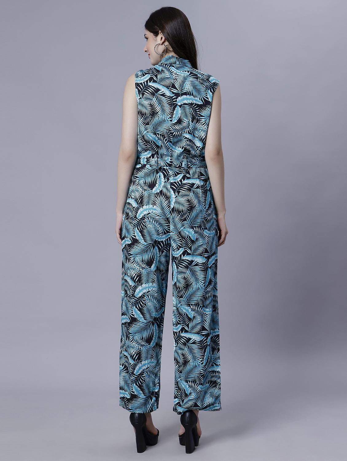 women lapel collar full length jumpsuit - 21104207 - Standard Image - 4