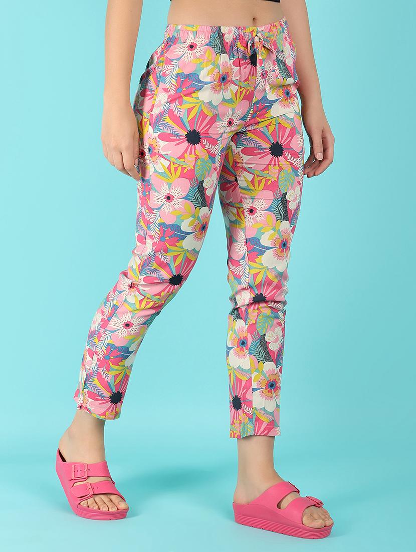 women multi coloured rayon pajama - 21104321 -  Standard Image - 1