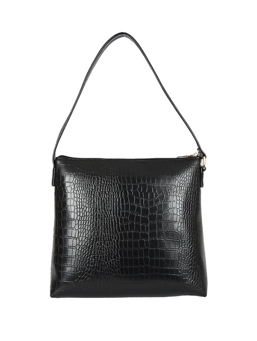solid black detailed tote bag - 21104497 -  Standard Image - 1