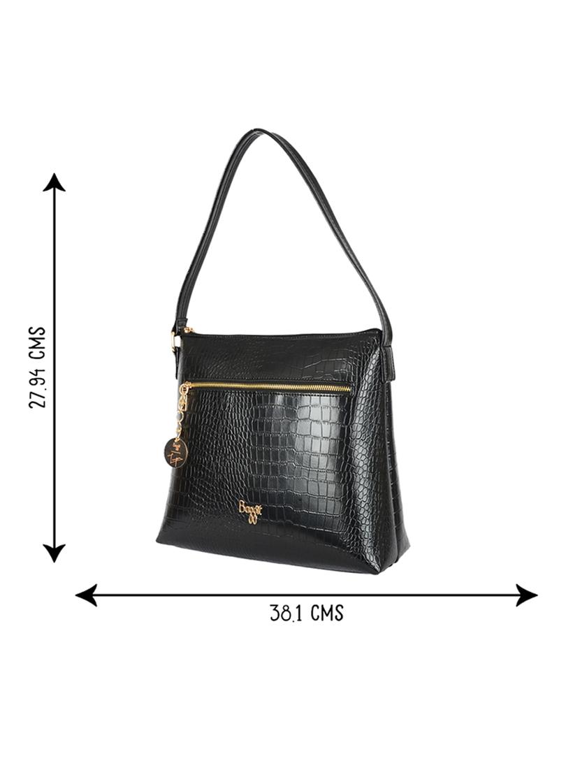 solid black detailed tote bag - 21104497 - Standard Image - 4