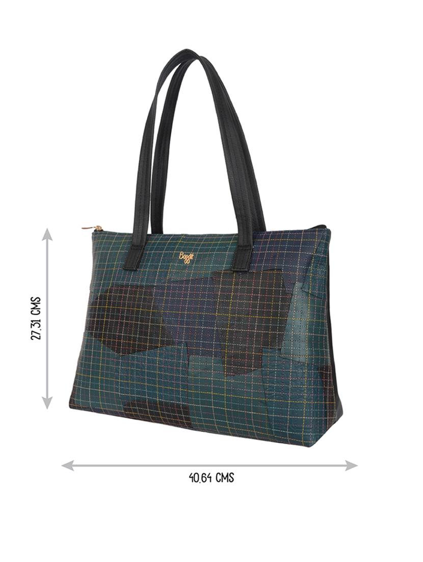 black printed detailed tote bag - 21104512 - Standard Image - 4