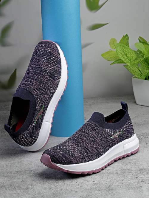 black slip on sports shoes - 21104546 -  Standard Image - 0