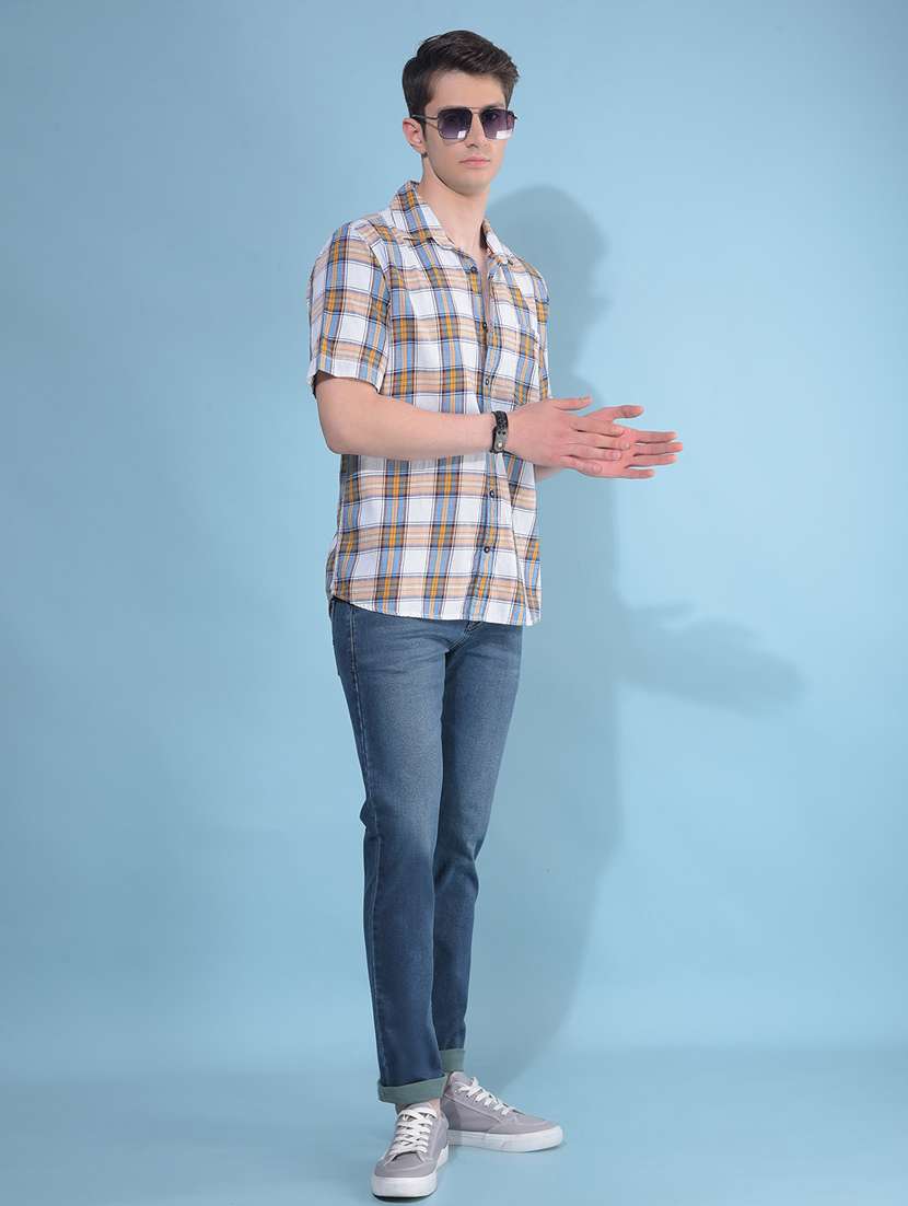 men collared short sleeve casual shirt - 21108850 - Standard Image - 4