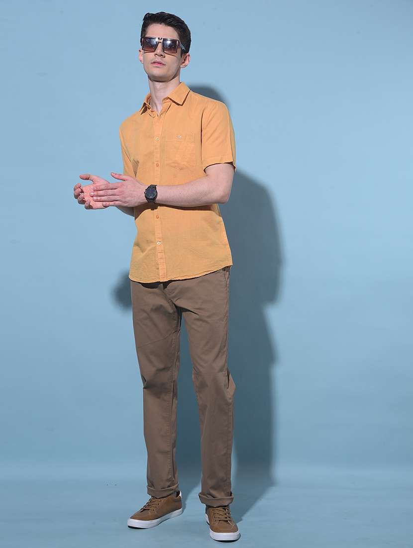 Men Collared Short Sleeve Casual Shirt - 21108980 -  Standard Image - 4