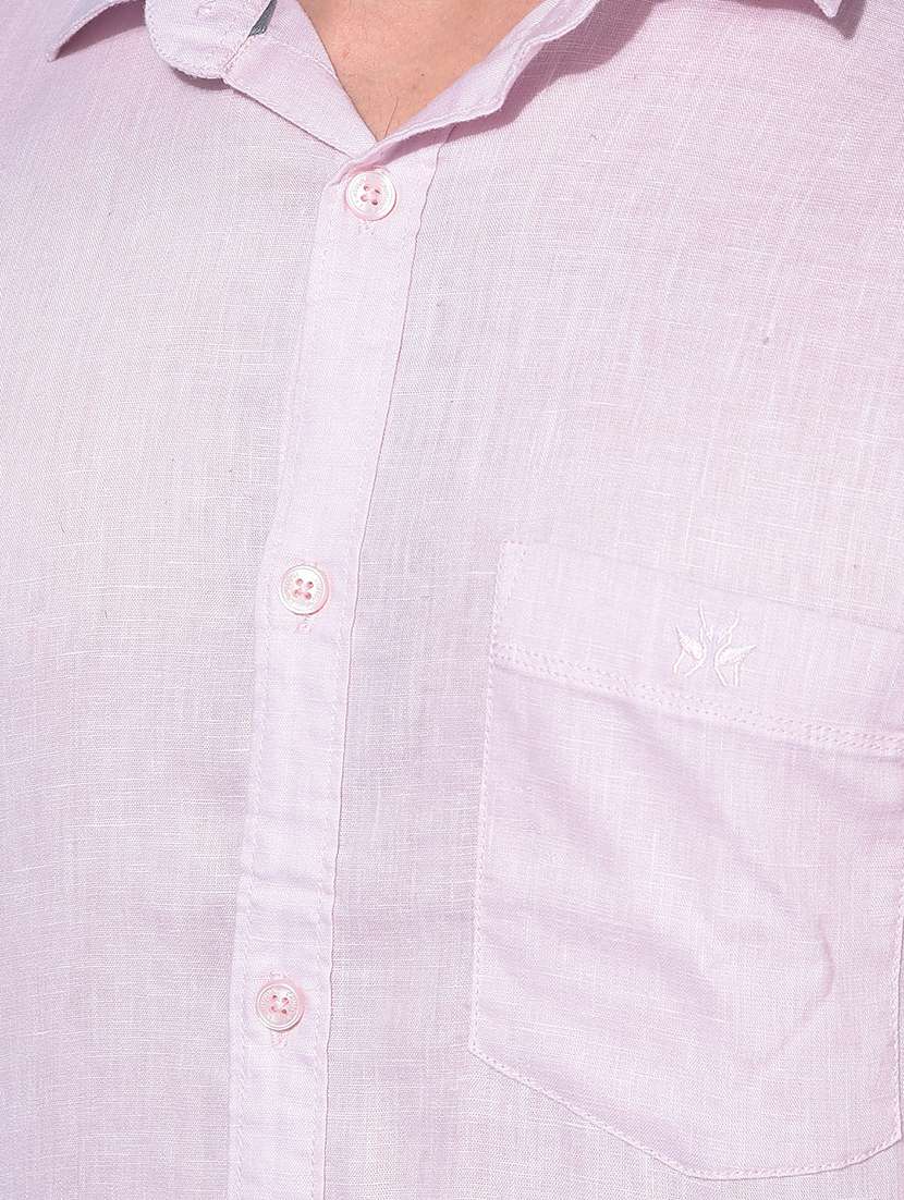 crimsoune club men's rosewater linen shirt - 21109012 - Standard Image - 4
