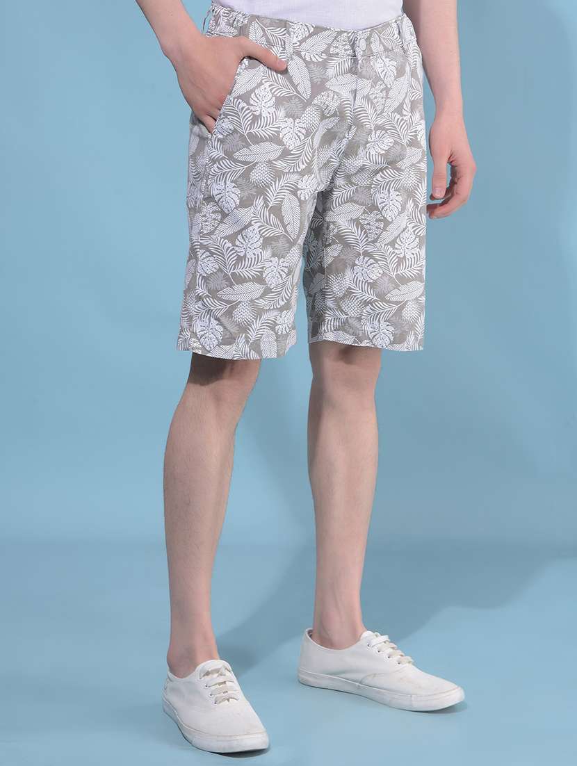 white printed mid rise boxer - 21109403 -  Standard Image - 1