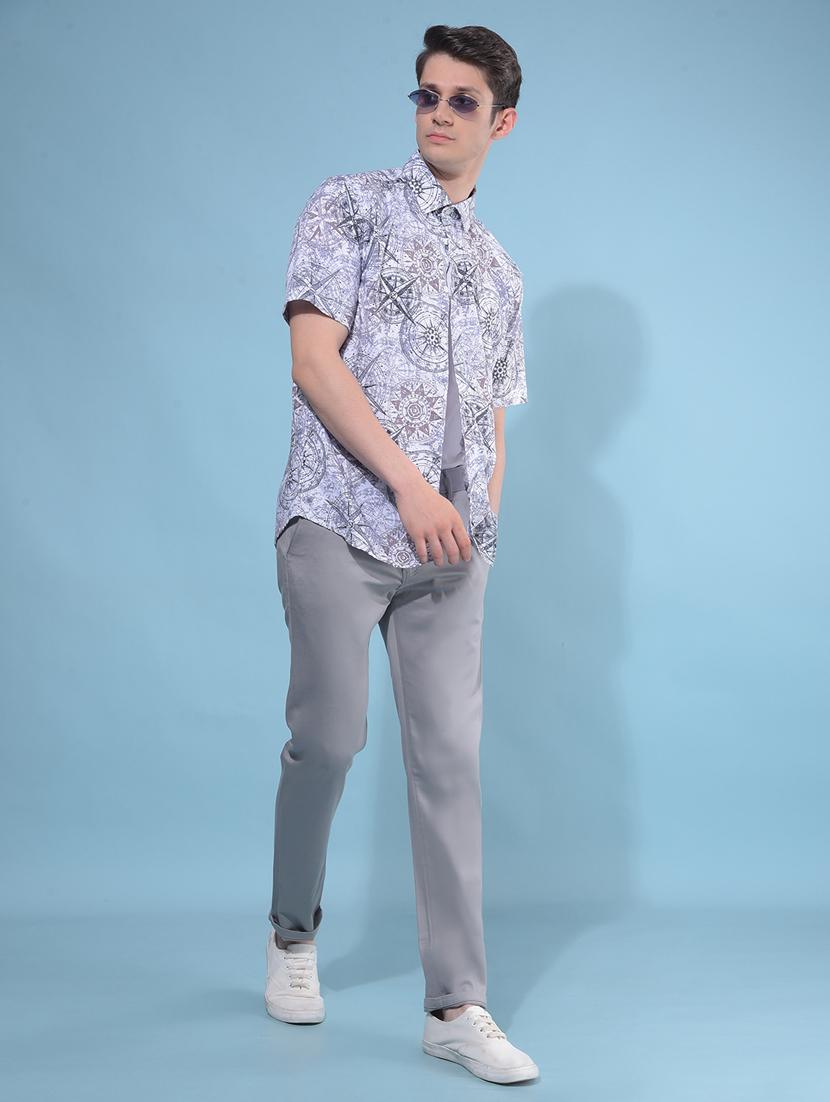 men mid rise chinos casual trouser - 21109525 - Standard Image - 4