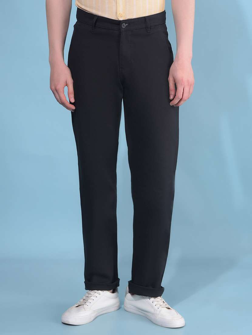 men mid rise chinos casual trouser