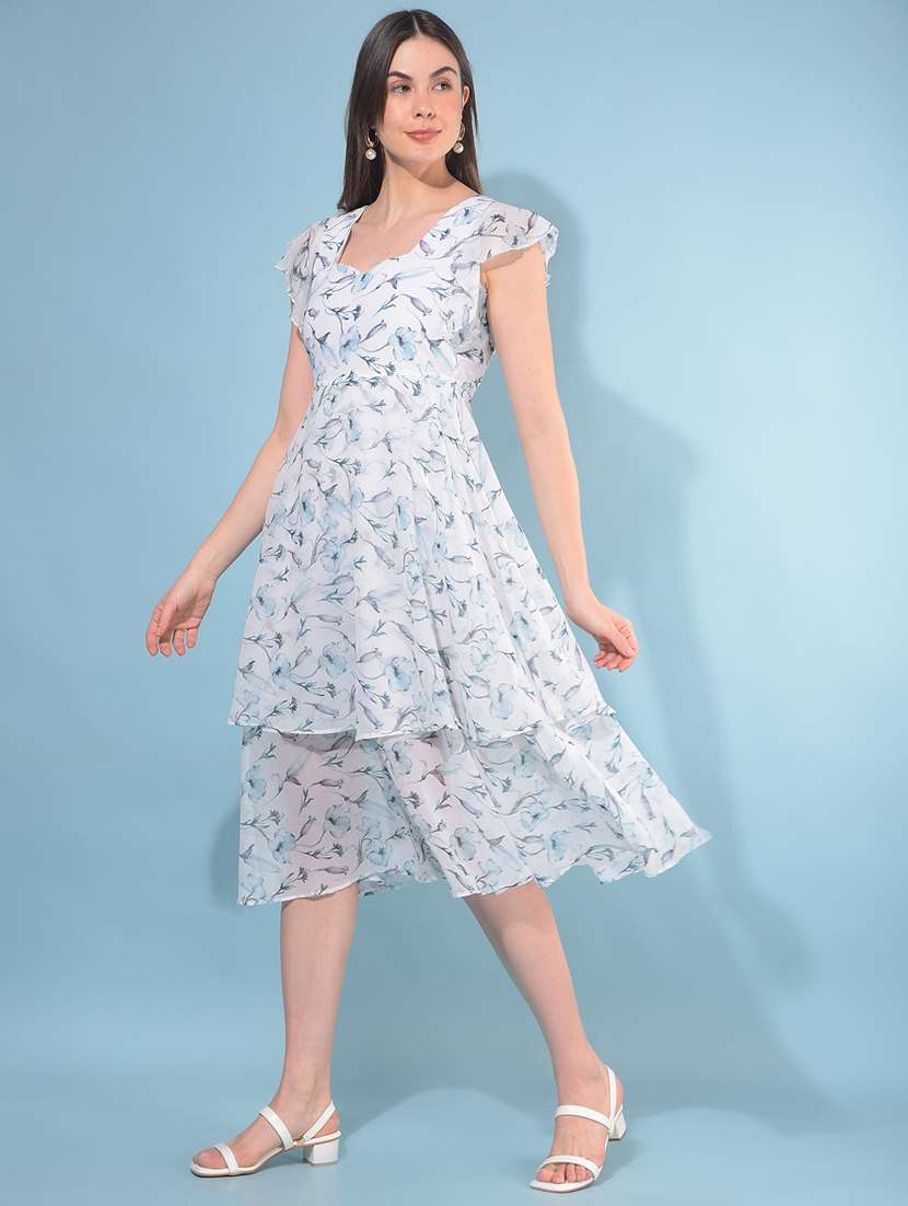 women floral print layered dress - 21109908 -  Standard Image - 1