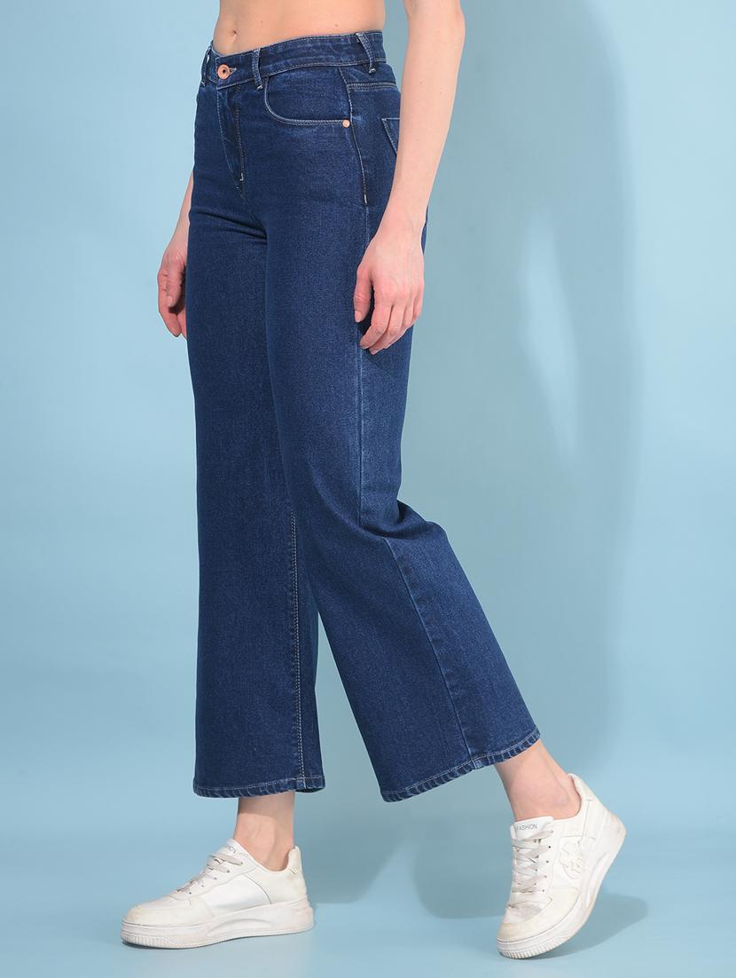 women solid plain bootcut jean - 21110019 -  Standard Image - 1