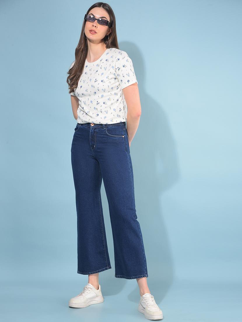 women solid plain bootcut jean - 21110019 - Standard Image - 4