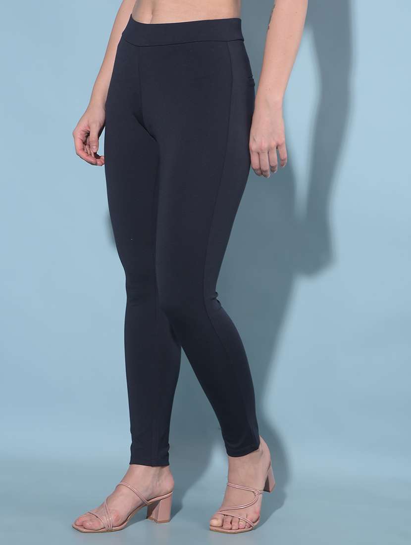 women solid mid rise jegging - 21111081 -  Standard Image - 1