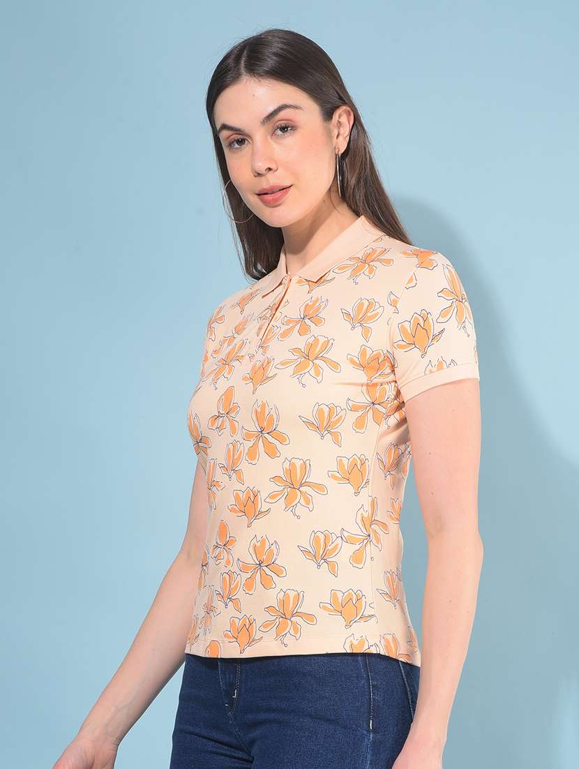 women short sleeves all over t-shirt