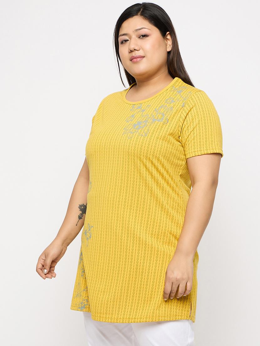 women printed short sleeve nightwear t-shirt - 21113275 - Standard Image - 1