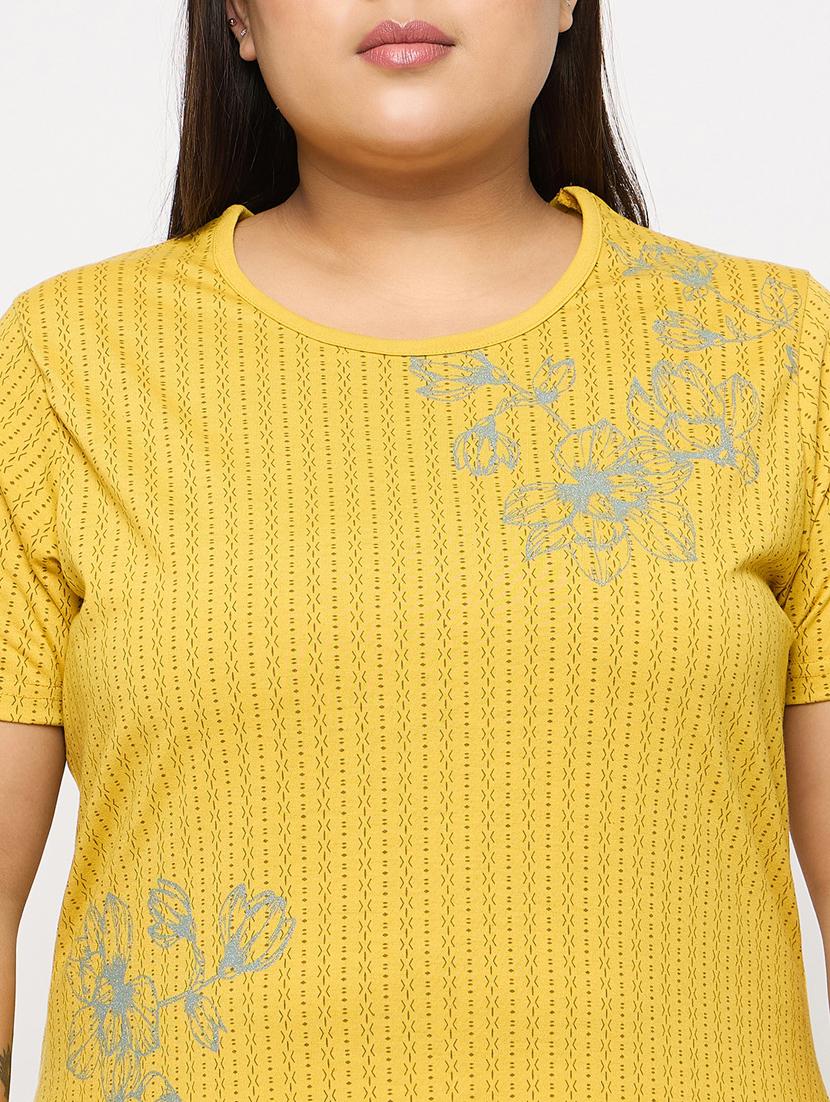 women printed short sleeve nightwear t-shirt - 21113275 - Standard Image - 4