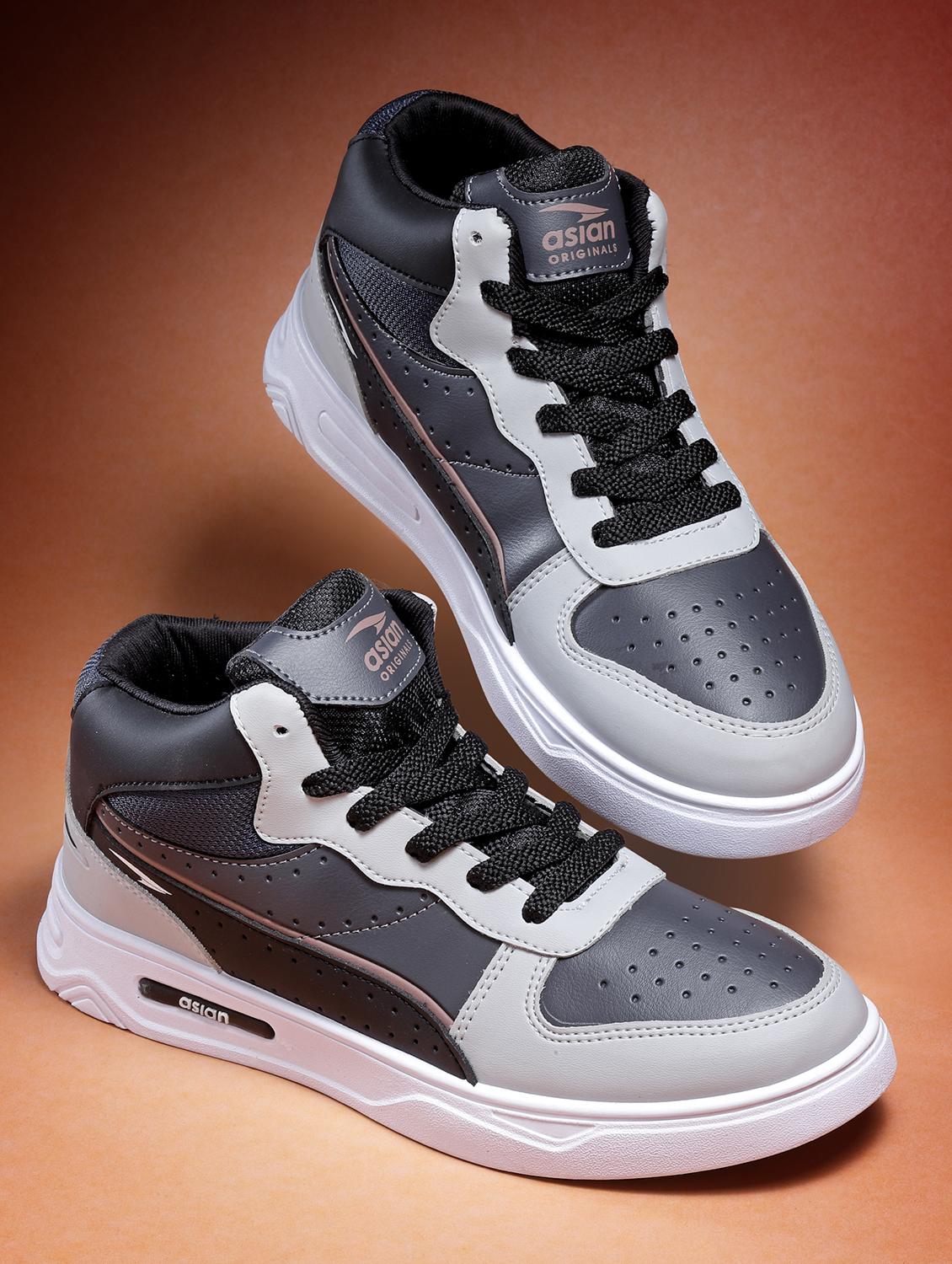 men grey lace up sneakers - 21113365 - Zoom Image - 0