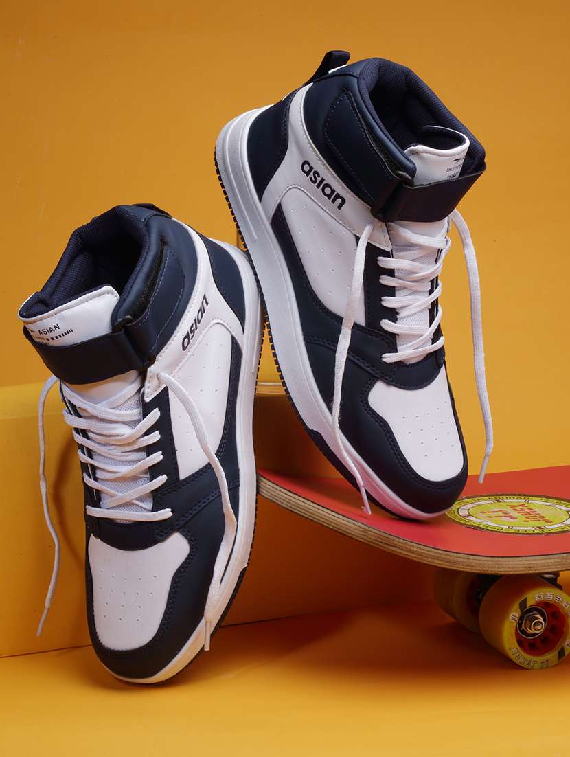 navy blue lace up sneakers - 21113373 -  Zoom Image - 0