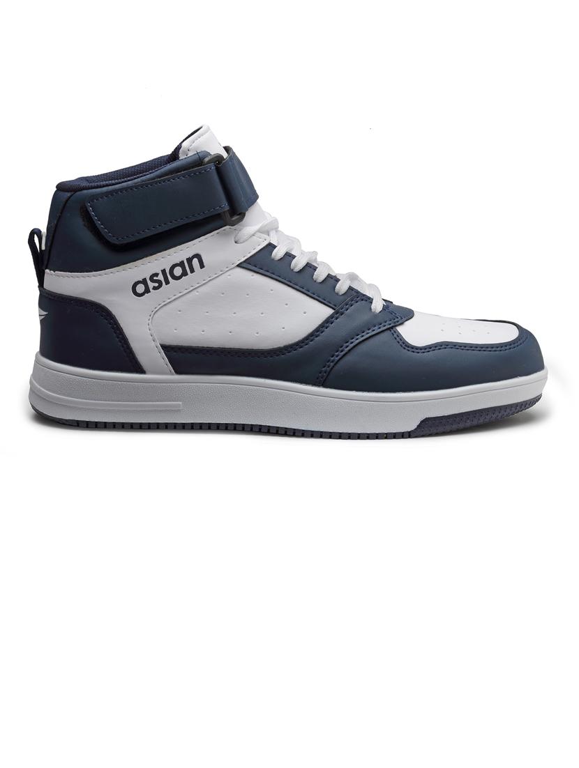 navy blue lace up sneakers - 21113373 - Standard Image - 1