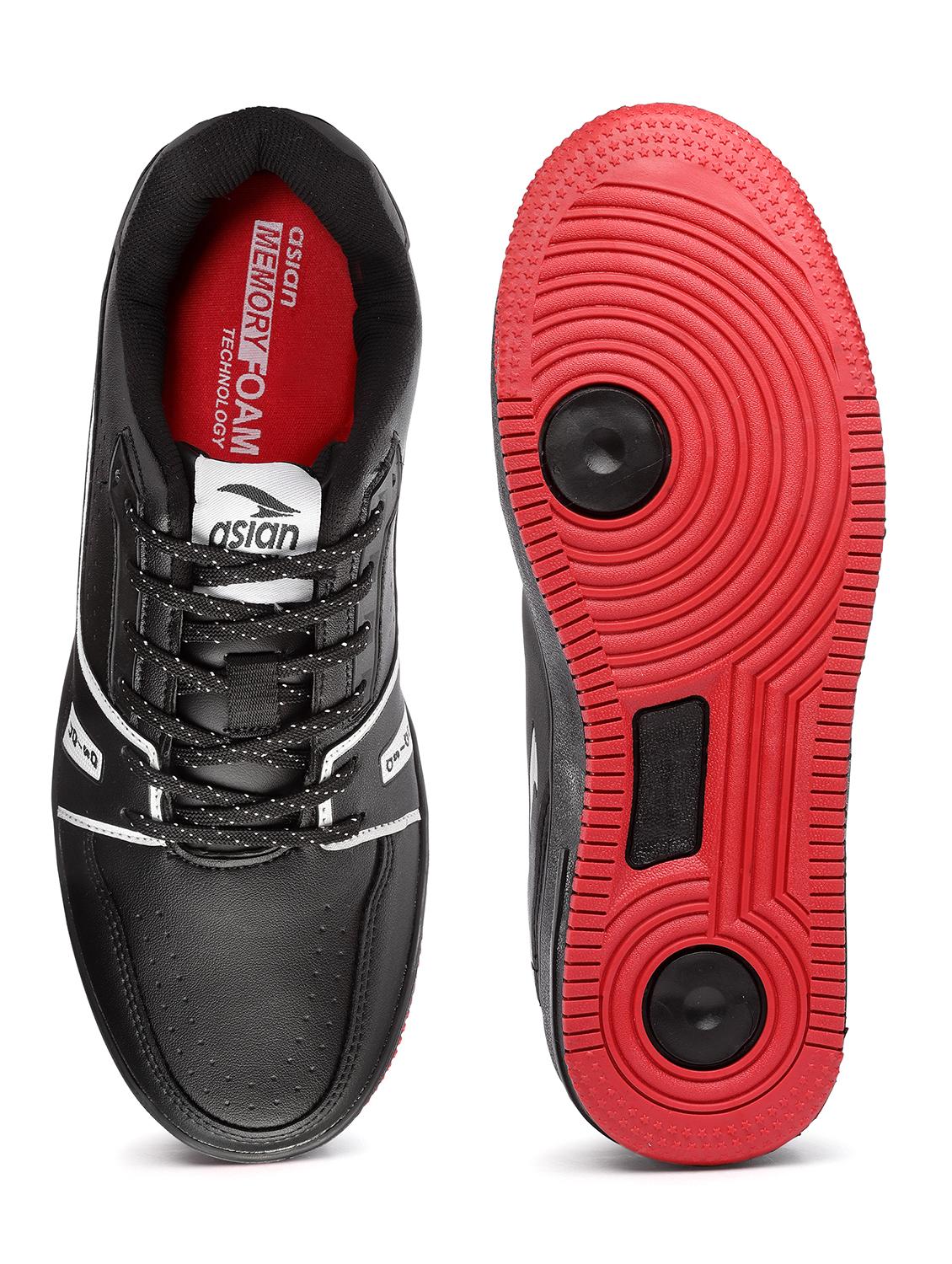 men black lace up sneakers - 21113374 - Standard Image - 4