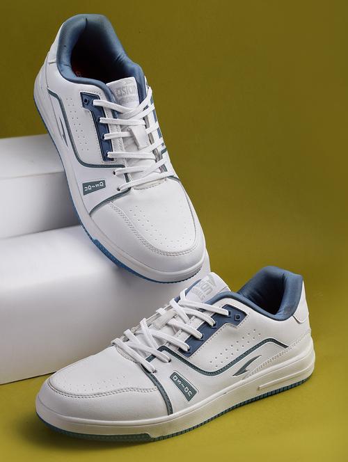 white lace up sneakers - 21113376 - Standard Image - 0