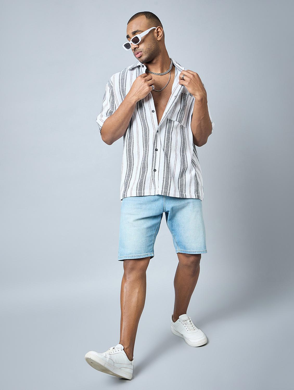 half sleeve oversized fit shirt - 21113439 - Standard Image - 4