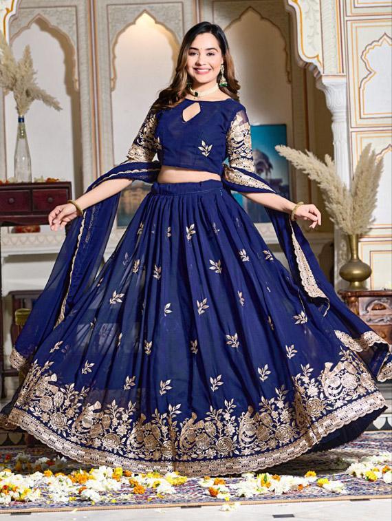 women semi-stitched lehenga choli with dupatta - 21113478 - Standard Image - 1