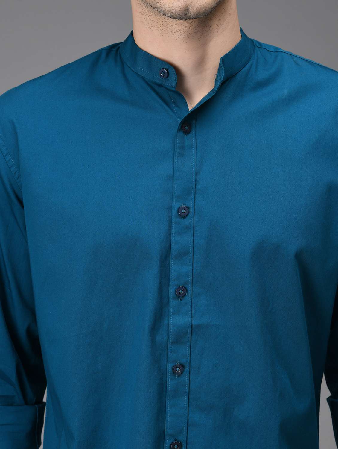 men solid long sleeve casual shirt - 21113554 -  Standard Image - 4