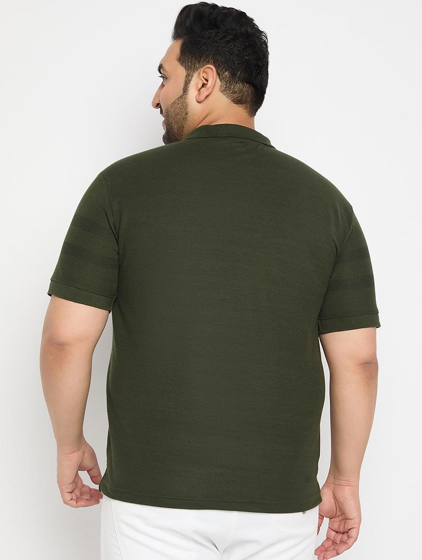 men polo neck front print t-shirt - 21115989 - Standard Image - 1