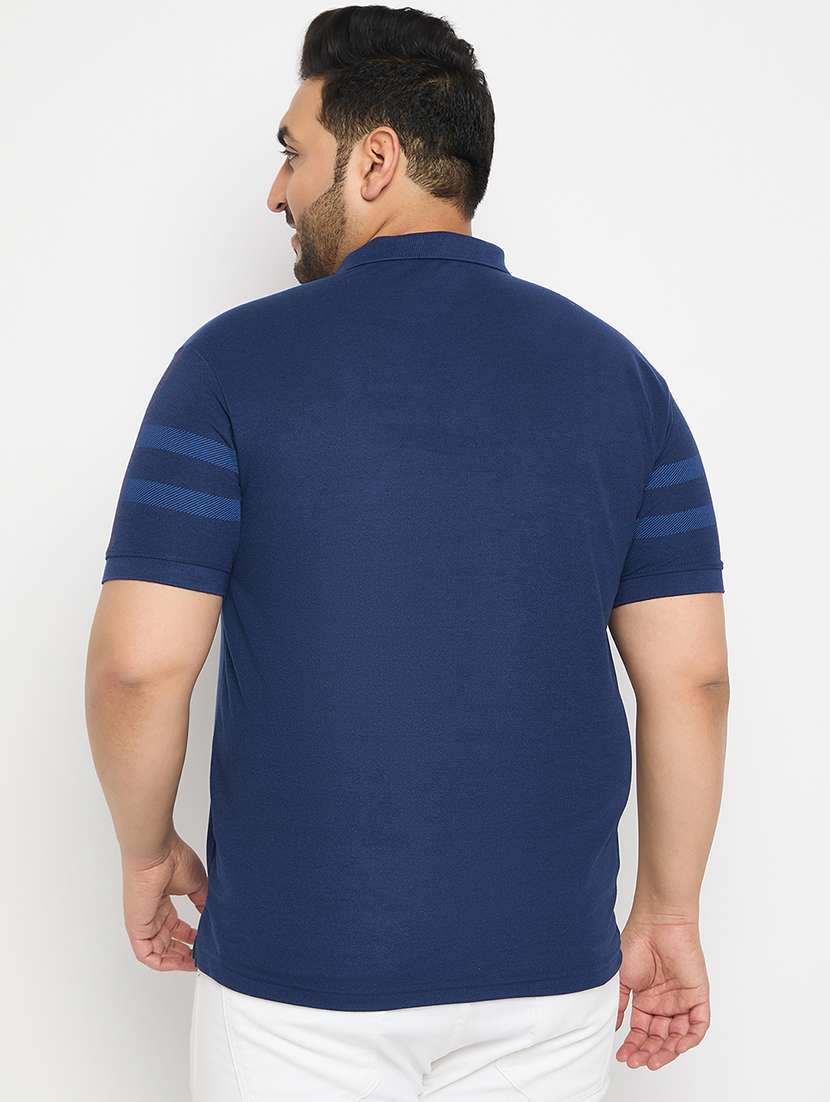 men polo neck front print t-shirt - 21115990 -  Standard Image - 1