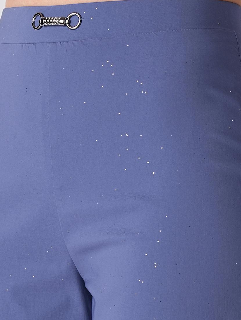 blue rayon bootcut trouser - 21116240 - Standard Image - 4