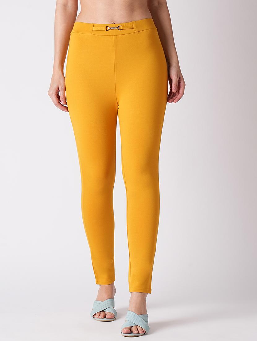 yellow rayon jegging - 21116310 - Zoom Image - 0