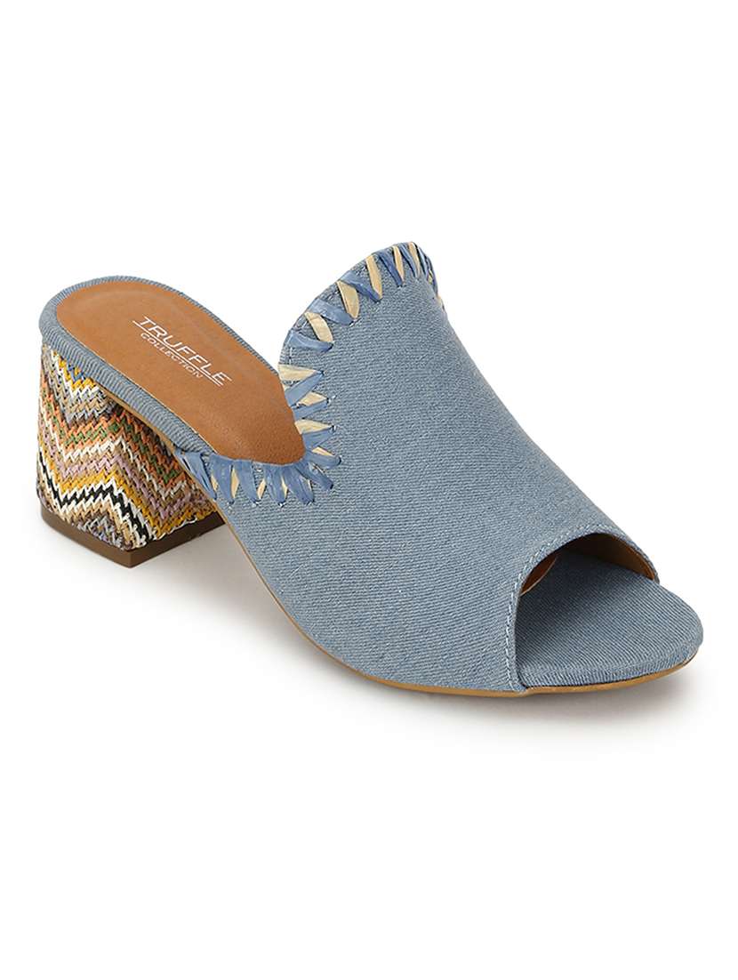 blue mesh slip on sandals - 21116376 - Standard Image - 1