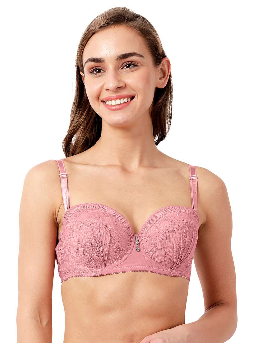 women lace detailed bra