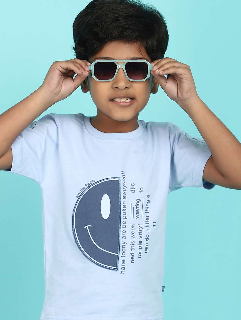 boy blue cotton short set twin set - 21128320 -  Standard Image - 4