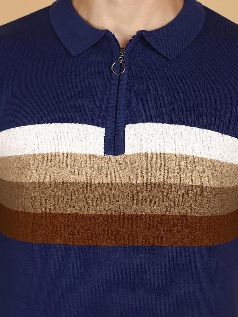 men polo neck chest print t-shirt - 21128350 - Standard Image - 4