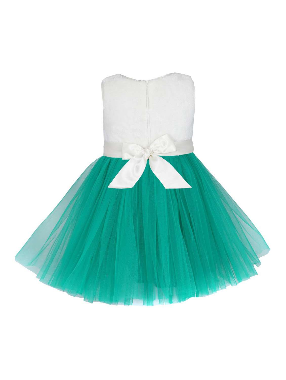 girls round neck color block frock - 21128607 -  Standard Image - 1