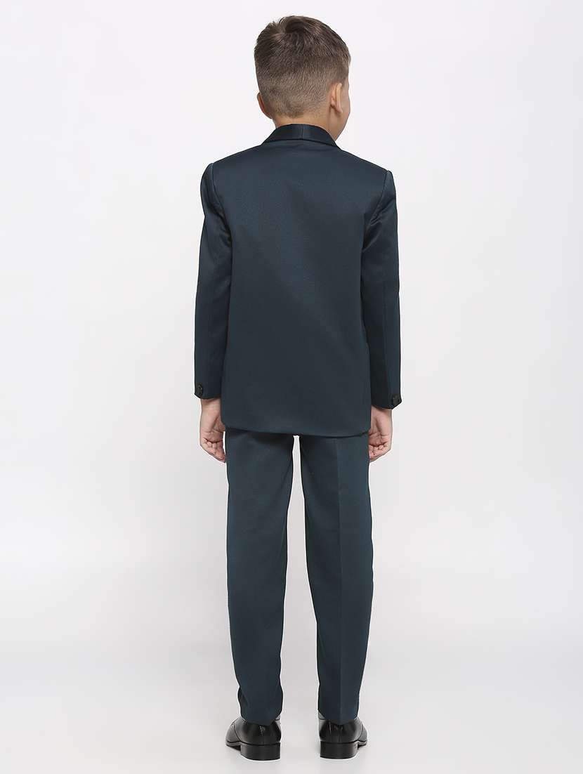 Boys Green Cotton Blend Suit Sets 