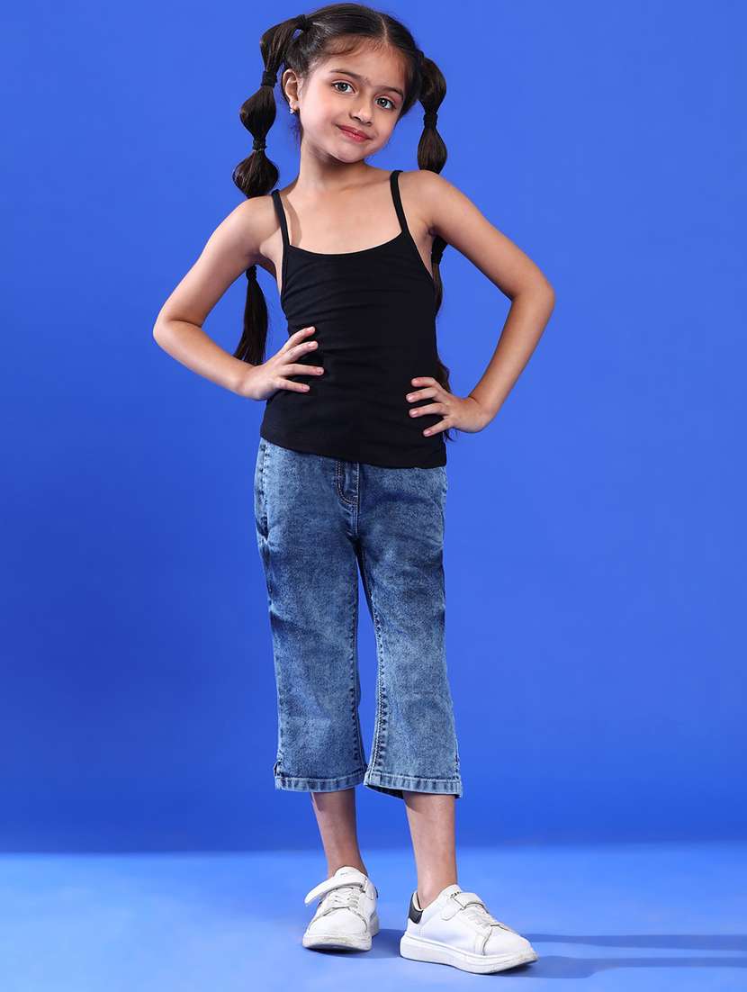 girls square neck solid spaghetti  - 21128729 -  Standard Image - 4