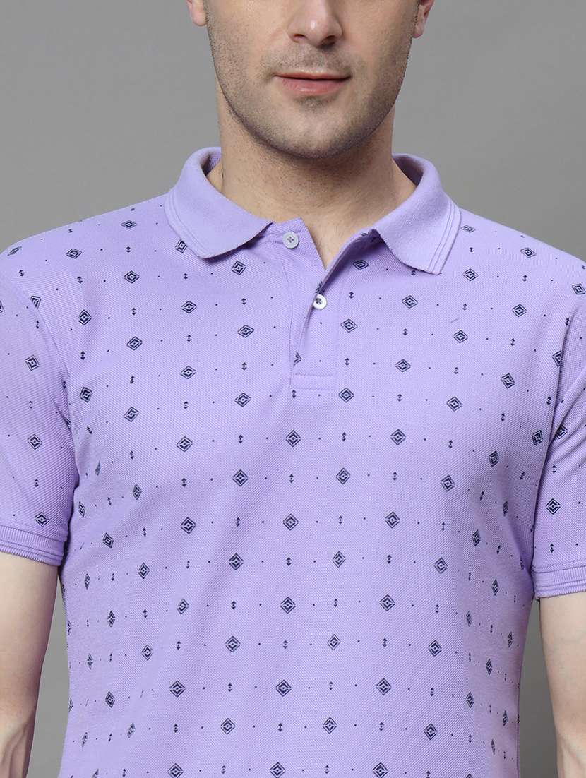 men polo neck printed t-shirt - 21128854 -  Standard Image - 4
