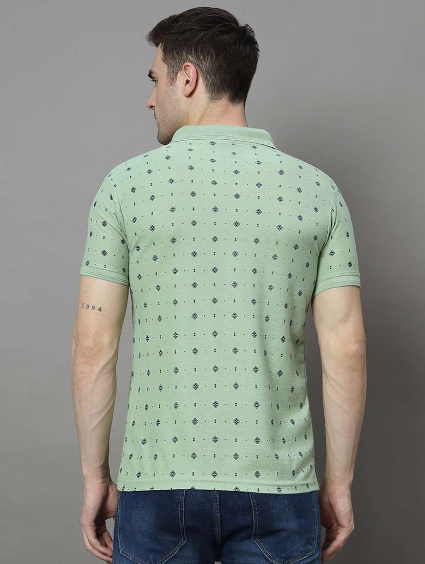 men printed polo t-shirt - 21128855 -  Standard Image - 1