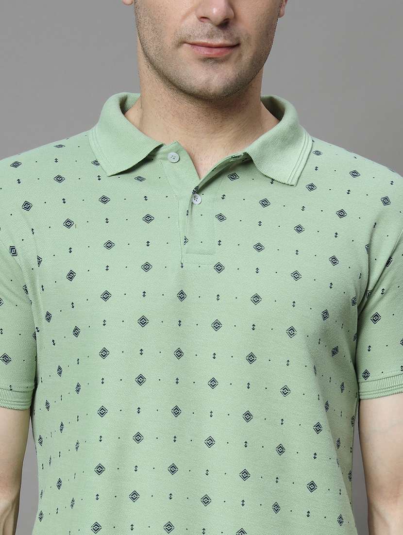 men printed polo t-shirt - 21128855 -  Standard Image - 4