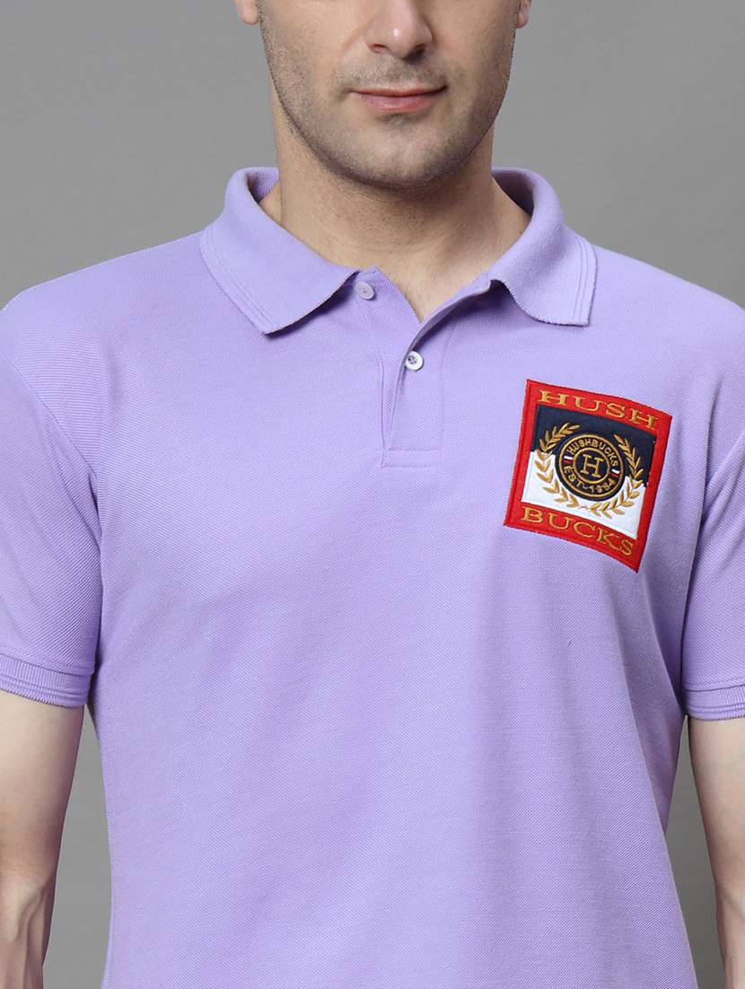 men polo neck placement printed t-shirt - 21128857 -  Standard Image - 4