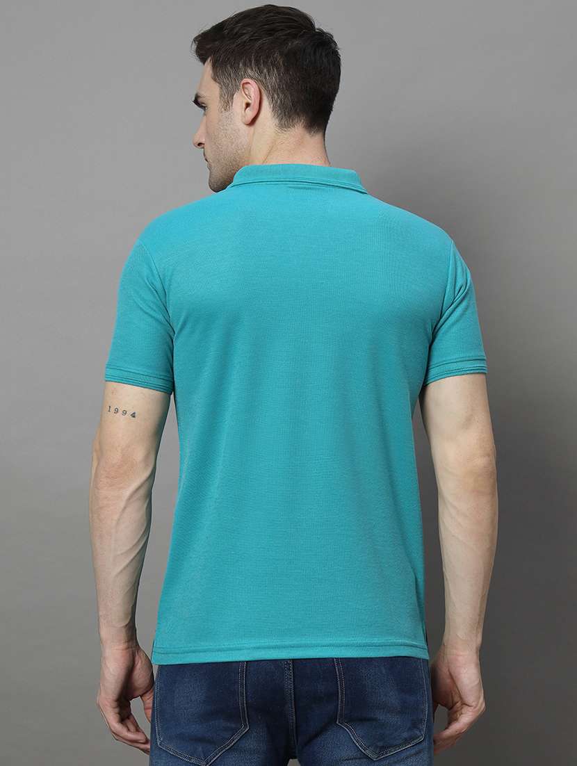 green polyester plain tshirt - 21128858 -  Standard Image - 1