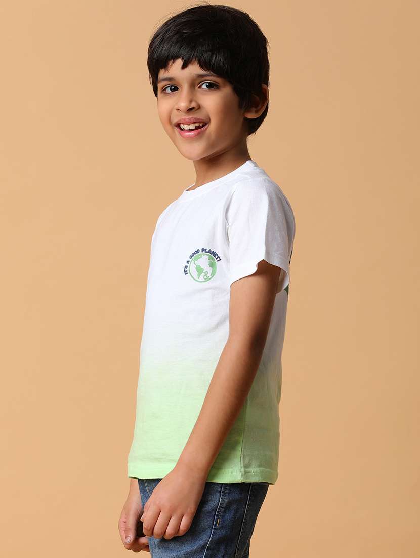 boys round neck graphic printed regular t-shirt - 21128899 -  Standard Image - 1