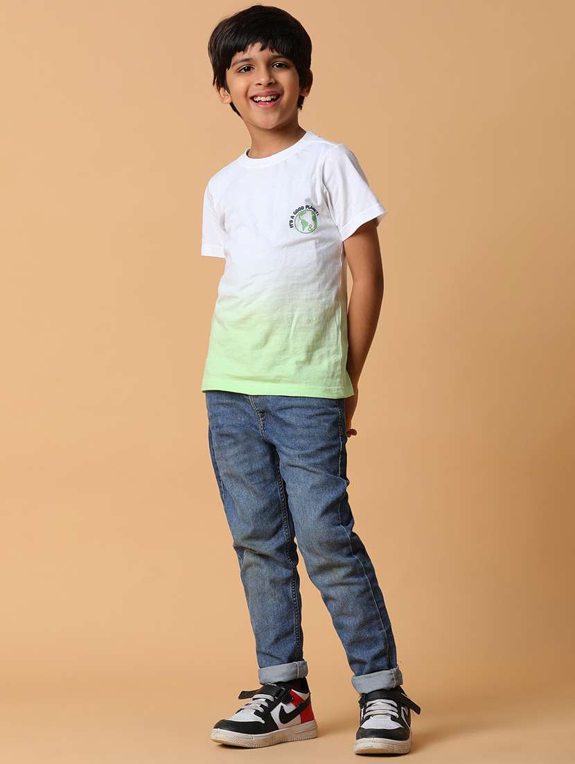 boys round neck graphic printed regular t-shirt - 21128899 -  Standard Image - 4