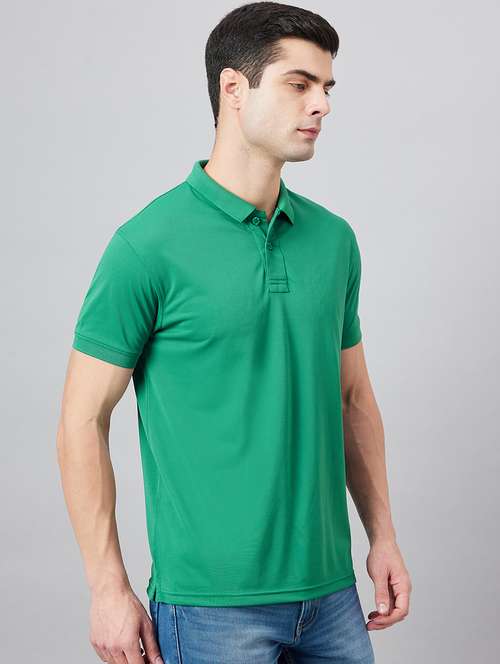 men polo neck solid t-shirt - 21129026 - Standard Image - 0